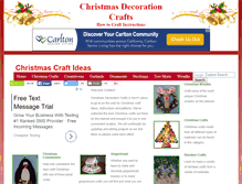 Tablet Screenshot of christmasdecorationcrafts.com